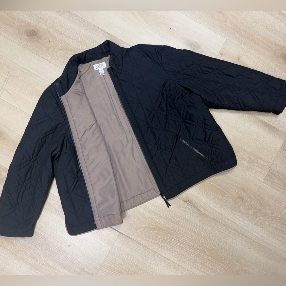 Talbots classic Casual Black Quilted Puffer Jacket plus 3X - Picture 4 of 10